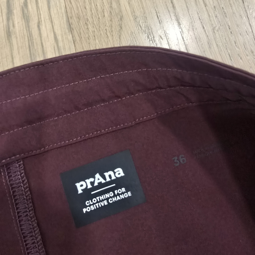 prAna Board Shorts Mens 36 Rust‎ Surf Swim Hike Climb Fitness - Picture 6 of 7